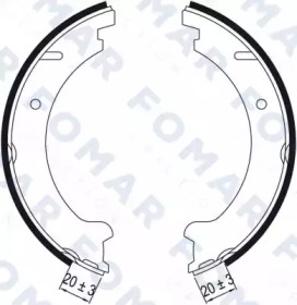 Комлект тормозных накладок FOMAR Friction FO 9039